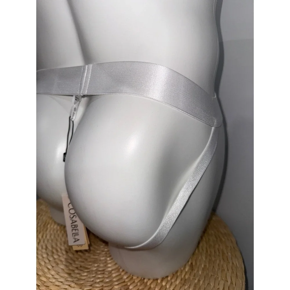 Cosabella Never Say Never Bridal‎ White Lace Jock Strap Size XL